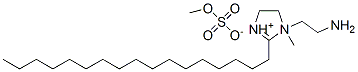 1-(2-aminoethyl)-2-heptadecyl-4,5-dihydro-1-methyl-1H-imidazolium methyl sulphate 结构式
