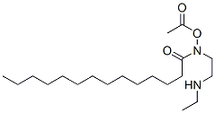 N-[2-[(2-hydroxyethyl)amino]ethyl]myristamide monoacetate Structure