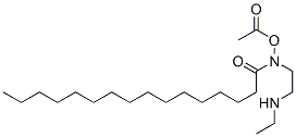 N-[2-[(2-hydroxyethyl)amino]ethyl]palmitamide monoacetate Structure