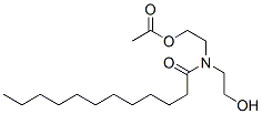 N,N-bis(2-hydroxyethyl)dodecanamide monoacetate 结构式