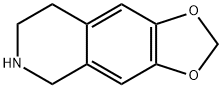 5,6,7,8-四氢 - [1,3]二氧杂环戊烯并[4,5-G]异喹啉 结构式