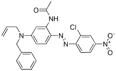 N-[2-[(2-chloro-4-nitrophenyl)azo]-5-[(phenylmethyl)allylamino]phenyl]acetamide  Structure