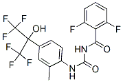 2,6-difluoro-N-[[[2-methyl-4-[2,2,2-trifluoro-1-hydroxy-1-(trifluoromethyl)ethyl]phenyl]amino]carbonyl]benzamide 结构式