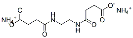 4,4'-(エチレンジイミノ)ビス(4-オキソ酪酸)ジアンモニウム 化学構造式