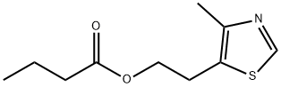酪酸2-(4-メチルチアゾール-5-イル)エチル 化学構造式