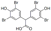 3,5-ジブロモ-α-(3,5-ジブロモ-4-ヒドロキシフェニル)-4-ヒドロキシベンゼン酢酸 化学構造式