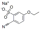 sodium 2-cyano-5-ethoxybenzenesulphonate Struktur