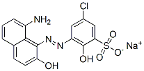 sodium 3-[(8-amino-2-hydroxy-1-naphthyl)azo]-5-chloro-2-hydroxybenzenesulphonate  Structure