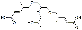 [2-(2-hydroxypropoxy)-1,3-propanediyl]bis[oxy(1-methyl-2,1-ethanediyl)] diacrylate Struktur