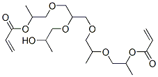 アクリル酸8-(2-ヒドロキシプロポキシ)-1,4,12-トリメチル-14-オキソ-3,6,10,13-テトラオキサ-15-ヘキサデセン-1-イル 化学構造式