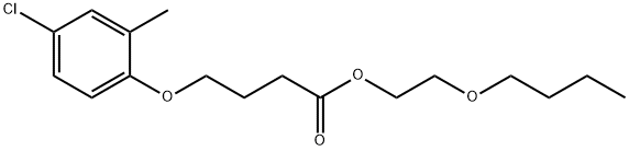 2-butoxyethyl 4-(4-chloro-2-methylphenoxy)butyrate Struktur