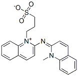 2-[[1-メチルキノリン-2(1H)-イリデン]アミノ]-1-[3-(スルホナト)プロピル]キノリニウム 化学構造式