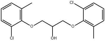 1,3-ビス(2-クロロ-6-メチルフェノキシ)-2-プロパノール 化学構造式