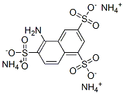 triammonium 5-aminonaphthalene-1,3,6-trisulphonate 结构式