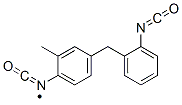 1-イソシアナト-2-メチル-4-[(2-イソシアナトフェニル)メチル]ベンゼン 化学構造式