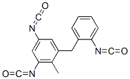 1,5-ジイソシアナト-3-[(2-イソシアナトフェニル)メチル]-2-メチルベンゼン 化学構造式