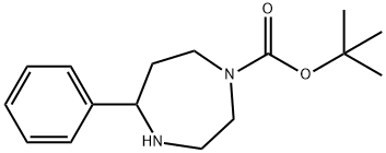 TETRT-BUTYL5-PHENYL-1,4-DIAZEPANE-1-CARBOXYLATE, 941712-23-8, 结构式
