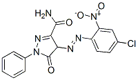 4-[(4-chloro-2-nitrophenyl)azo]-4,5-dihydro-5-oxo-1-phenyl-1H-pyrazole-3-carboxamide  Structure