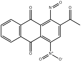 2-acetyl-4-nitro-1-nitrosoanthraquinone, 94199-58-3, 结构式