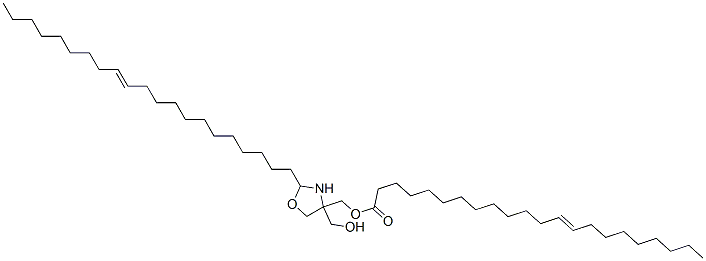 [2-(henicos-12-enyl)-4,5-dihydro-4-(hydroxymethyl)-4-oxazolidinyl]methyl docos-13-enoate Structure