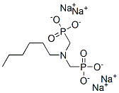 tetrasodium [(hexylimino)bis(methylene)]bisphosphonate Struktur