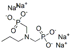 tetrasodium [(propylimino)bis(methylene)]diphosphonate Struktur