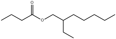 2-ethylheptyl butyrate Struktur