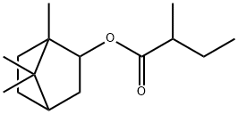 bornyl 2-methylbutyrate Structure