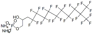 diammonium 4,4,5,5,6,6,7,7,8,8,9,9,10,10,11,11,12,13,13,13-icosafluoro-2-hydroxy-12-(trifluoromethyl)tridecyl phosphate Structure