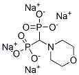 (4-モルホリニルメチレン)ビスホスホン酸/ナトリウム,(1:x) 化学構造式