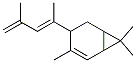 4-(1,3-ジメチル-1,3-ブタジエニル)-3,7,7-トリメチルビシクロ[4.1.0]ヘプタ-2-エン 化学構造式