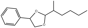 2-(1-methylpentyl)-4-phenyl-1,3-dioxolane Structure