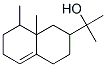 1,2,3,4,6,7,8,8a-オクタヒドロ-α,α,8,8a-テトラメチル-2-ナフタレンメタノール 化学構造式