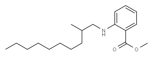 methyl 2-[(2-methyldecyl)amino]benzoate 结构式