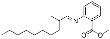 2-[(2-メチルデシリデン)アミノ]安息香酸メチル 化学構造式