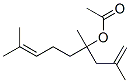 酢酸2,4,8-トリメチル-1,7-ノナジエン-4-イル 化学構造式