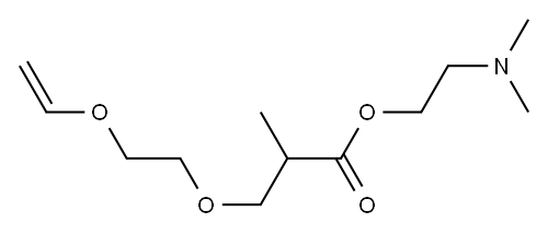 2-(dimethylamino)ethyl 3-[2-(vinyloxy)ethoxy]isobutyrate 结构式