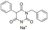 sodium 1-benzyl-5-phenylbarbiturate Structure