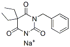sodium 1-benzyl-5,5-diethylbarbiturate Structure