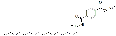 sodium 4-[[(1-oxooctadecyl)amino]carbonyl]benzoate Structure