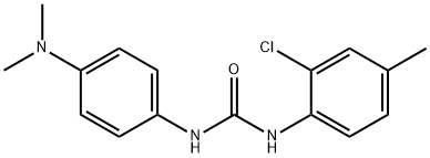 1-(2-chloro-p-tolyl)-3-[4-(dimethylamino)phenyl]urea Structure