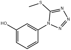 m-[5-(methylthio)-1H-tetrazol-1-yl]phenol Structure