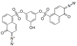 5-hydroxy-1,3-phenylene bis(6-diazo-5,6-dihydro-5-oxonaphthalene-1-sulphonate) Structure