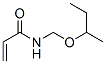 N-[(1-メチルプロポキシ)メチル]プロペンアミド 化学構造式