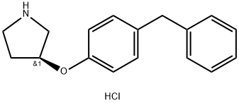 (S)-3-(4-BENZYLPHENOXY)PYRROLIDINE HYDROCHLORIDE Structure