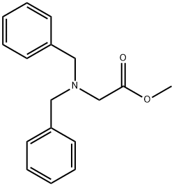 (ジベンジルアミノ)酢酸メチル 化学構造式