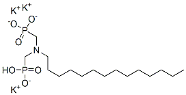 tripotassium hydrogen [(tetradecylimino)bis(methylene)]diphosphonate Structure