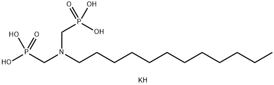dipotassium dihydrogen [(dodecylimino)bis(methylene)]bisphosphonate Struktur