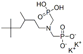 dipotassium dihydrogen [[(3,5,5-trimethylhexyl)imino]bis(methylene)]diphosphonate 结构式