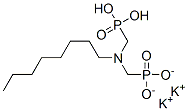 dipotassium dihydrogen [(octylimino)bis(methylene)]bisphosphonate 结构式